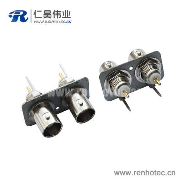 EB-001-0008 bnc接头母头直式射频同轴锌合金PCB板端