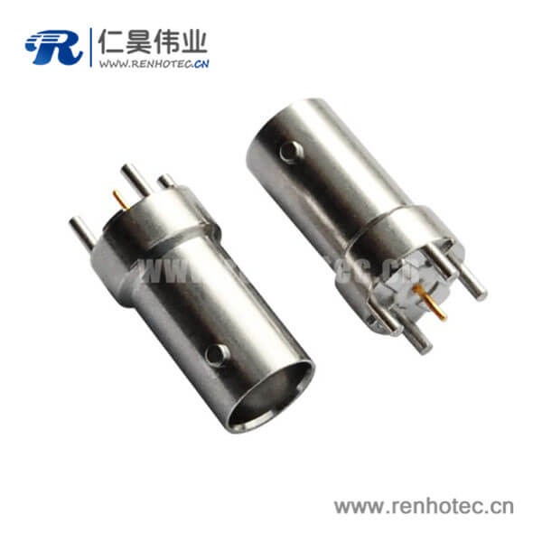EB-001-0020 bnc直通母头射频同轴锌合金PCB板