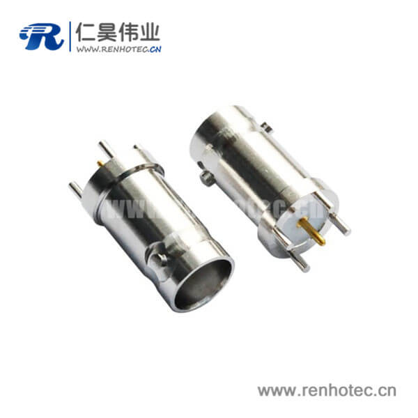 EB-001-0021 pcb插座直式锌合金 BNC射频同轴接插件