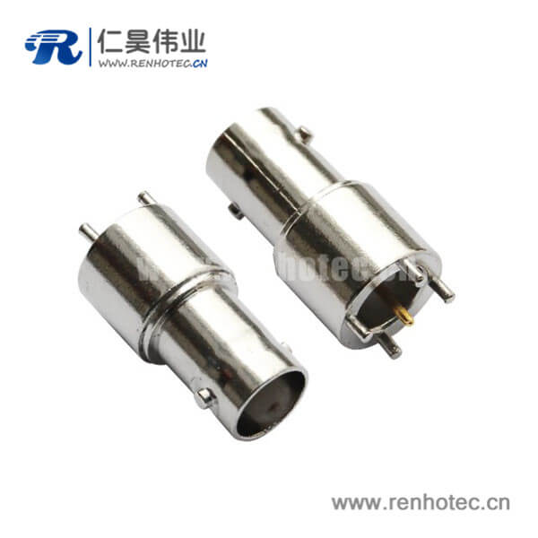 EB-001-0025 bnc接插件射频同轴直式母头锌合金PCB电路板