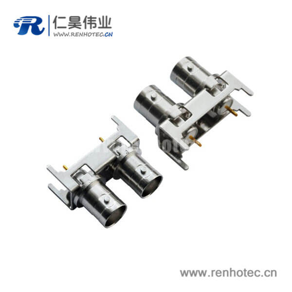 EB-001-0052 bnc电阻50欧姆直式母头射频同轴接插件PCB