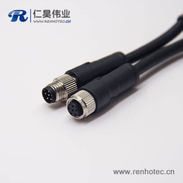 m12 5芯电缆公转母直式A型不带屏蔽 m12 5芯电缆公转母直式A型不带屏蔽