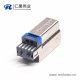 USB 3.0B公带铜壳短体1U''