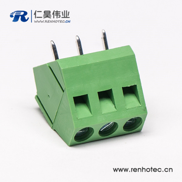 2芯直式绿色接线端子PCB螺钉式端子接插件