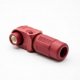 单芯防水红色14mm接线接插件400A弯式插头塑料IP67