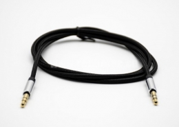 耳机插头3.5mm3极公对公直式音频线黑色0.5米-3米