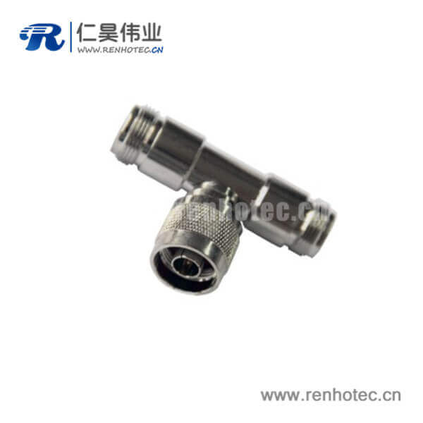 N母头转公头T型转接头rf射频同轴接插件
