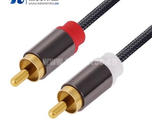 RCA双莲花线公转公汽音频连接线 RCA双莲花线公转公汽音频连接线